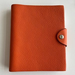 Hermes Ulysse Notebook & Cover (6.25”x5”) - Orange
